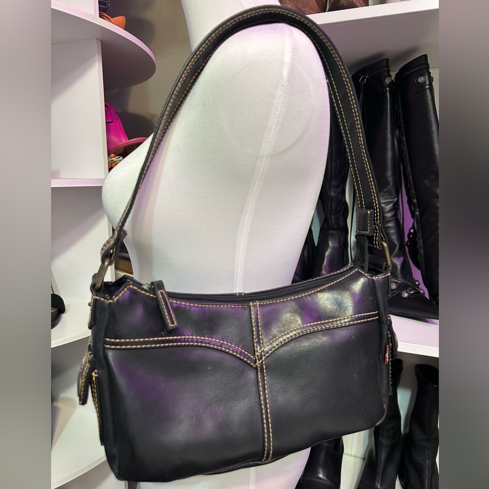 Levi’s Black Leather Shoulder Purse